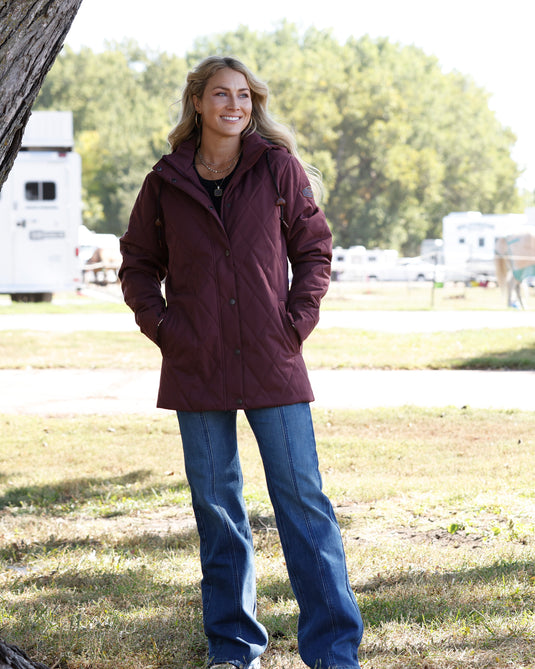 Cinch Womens Barn Coat - Purple