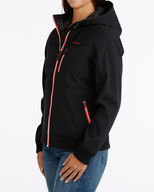 Cinch Womens Bonded Hoodie - Black