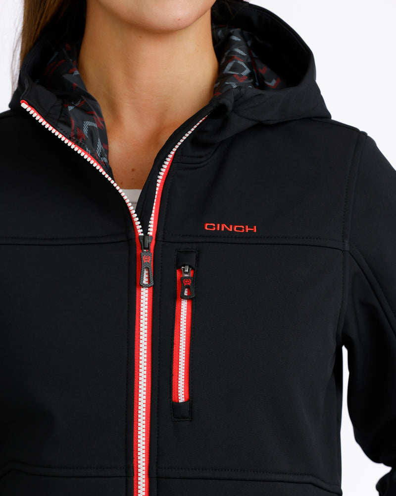Load image into Gallery viewer, Cinch Womens Bonded Hoodie - Black
