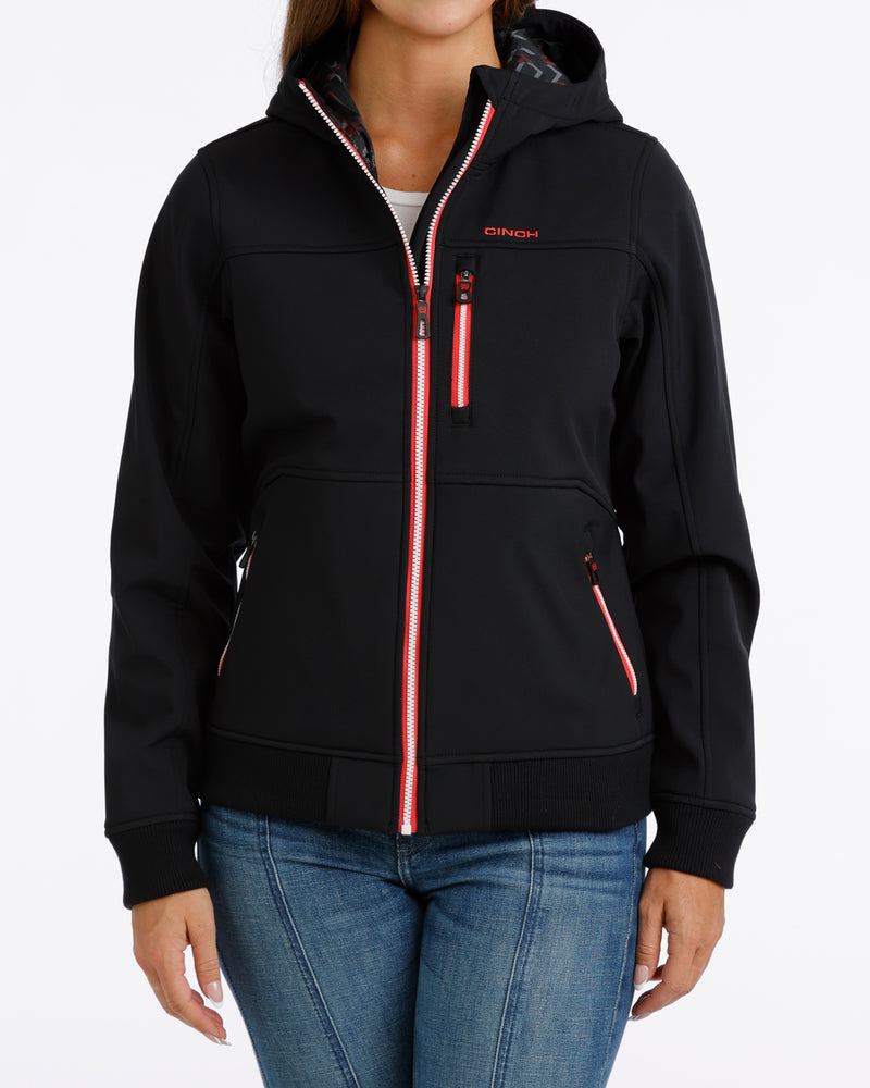 Load image into Gallery viewer, Cinch Womens Bonded Hoodie - Black
