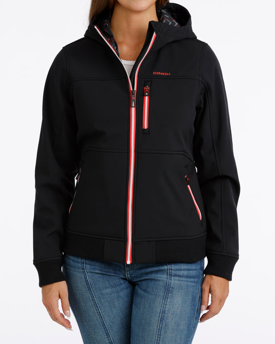 Cinch Womens Bonded Hoodie - Black