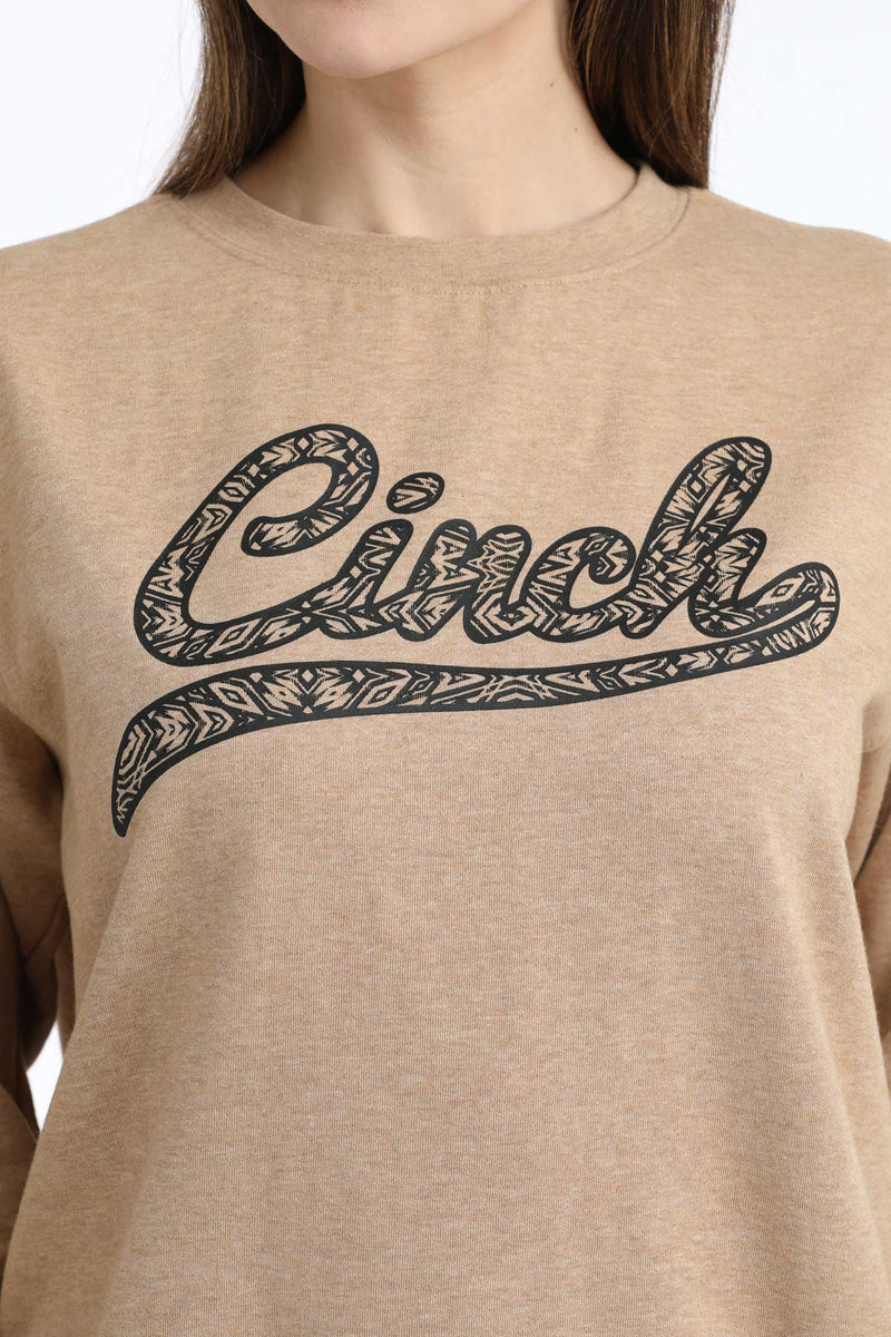 Load image into Gallery viewer, Cinch Womens Sweatshirt - Heather Brown
