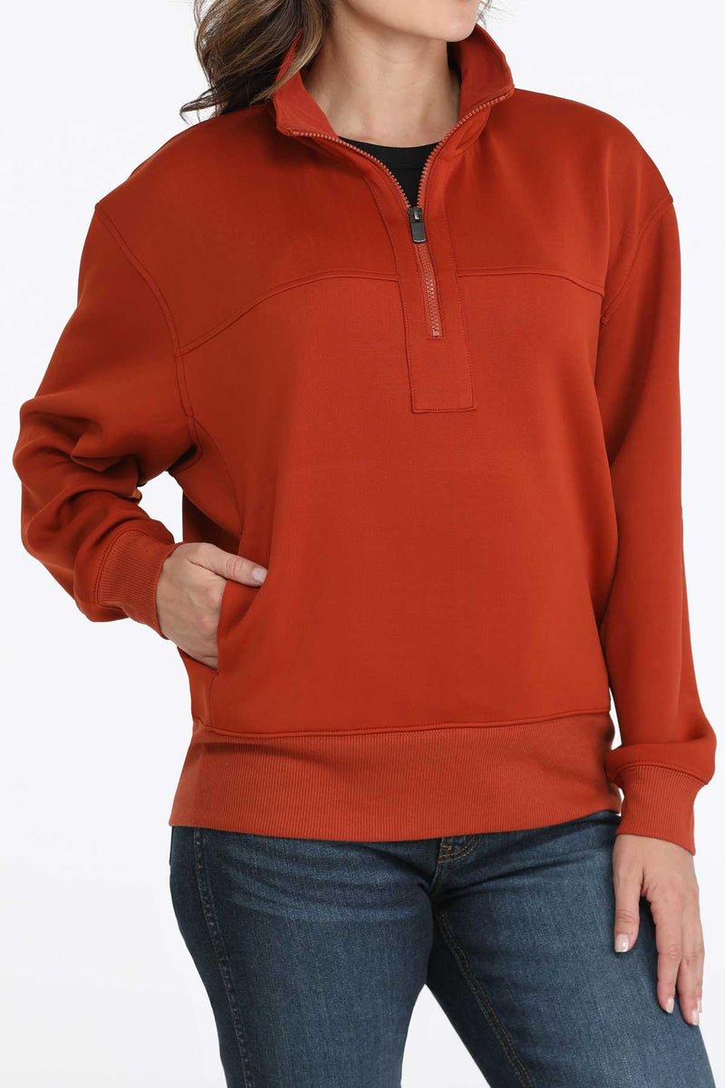 Load image into Gallery viewer, Cinch Womens 1/4 Zip Pullover - Red
