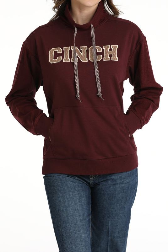 Cinch Women's French Terry Hoodie - Purple