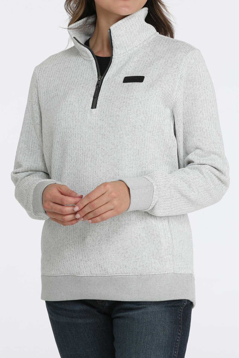 Load image into Gallery viewer, Cinch Womens 1/4 Zip Sweater Knit Pullover - Gray
