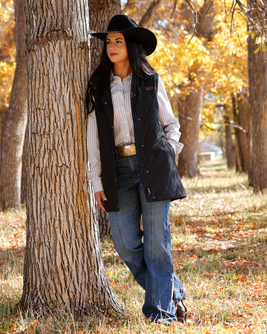 Cinch Women's Barn Vest - Black