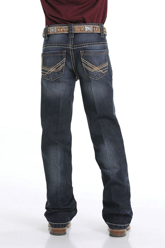 Cinch Boys Relaxed Fit Denim Jean - Dark Stonewash