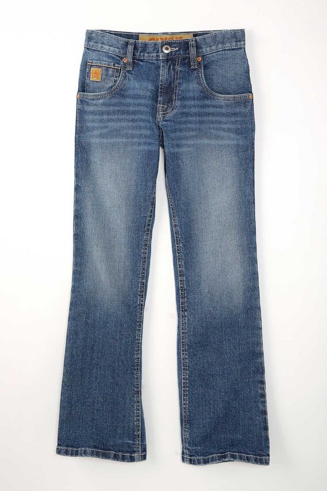 Load image into Gallery viewer, Cinch Boys ARENAFLEX Mid Rise Denim Jean - Medium Stonewash
