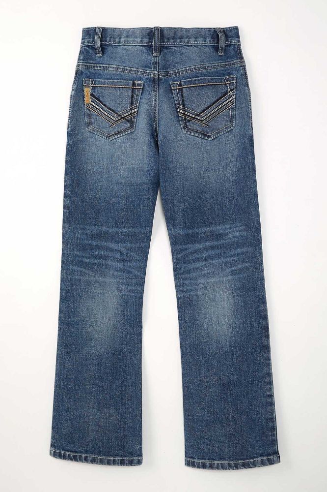 Load image into Gallery viewer, Cinch Boys ARENAFLEX Mid Rise Denim Jean - Medium Stonewash
