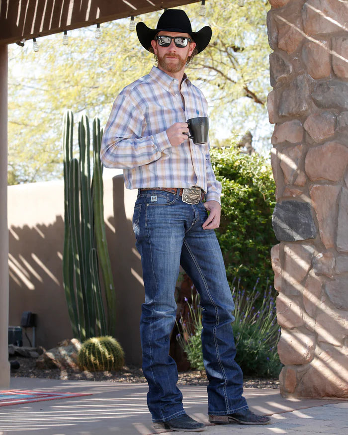 Load image into Gallery viewer, Cinch Ian Slim Fit Denim Jean - Dark Stonewash
