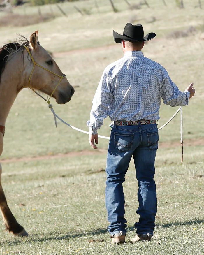 Load image into Gallery viewer, Cinch Ian Slim Fit Denim Jean - Dark Stonewash
