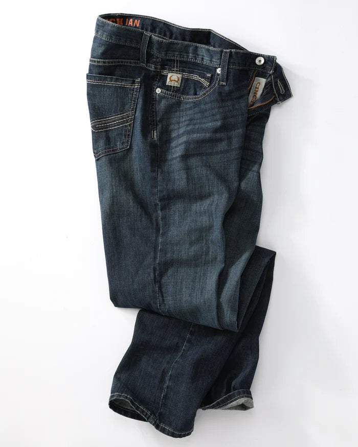 Load image into Gallery viewer, Cinch Ian Slim Fit Denim Jean - Dark Stonewash

