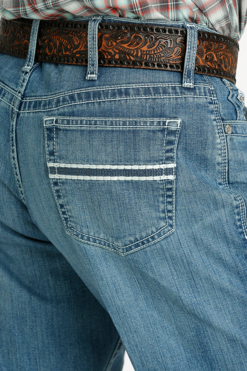 Load image into Gallery viewer, Cinch White Label Relaxed Fit Denim Jean - Medium Stonewash
