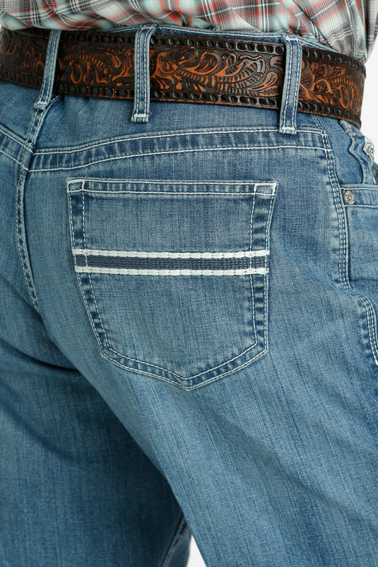 Cinch White Label Relaxed Fit Denim Jean - Medium Stonewash
