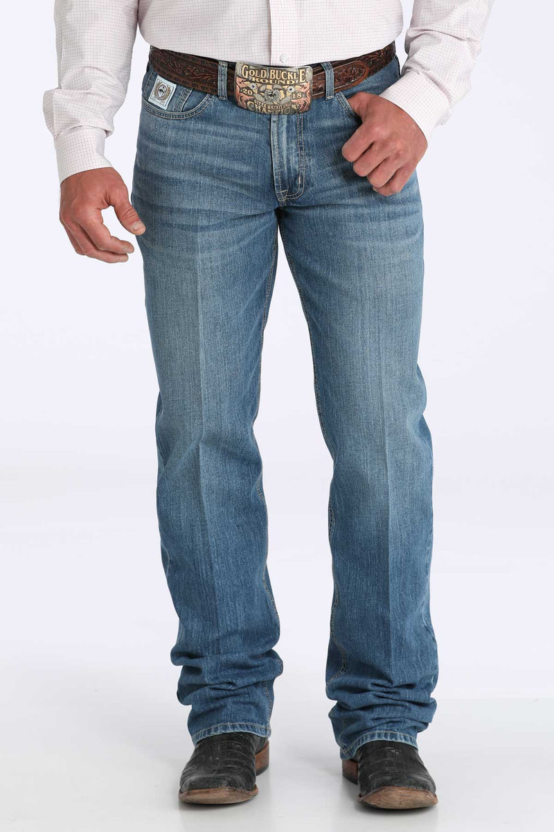 Load image into Gallery viewer, Cinch White Label Relaxed Fit Denim Jean - Medium Stonewash
