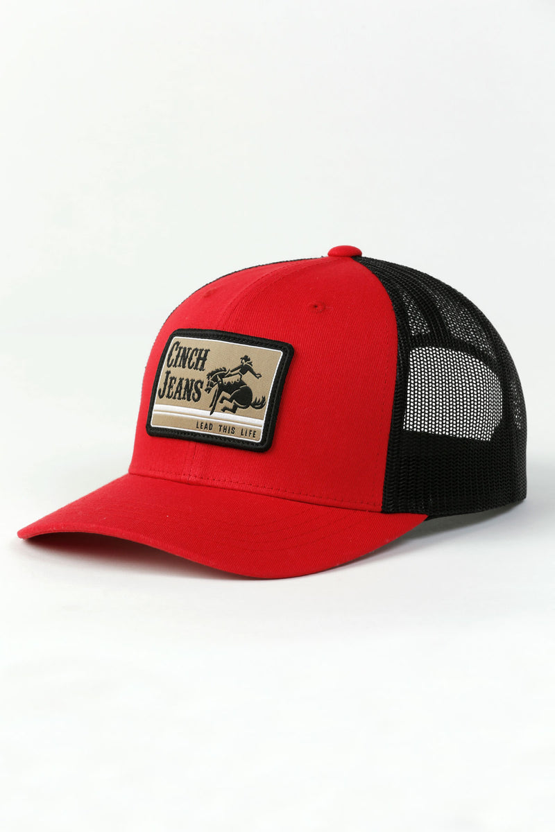 Load image into Gallery viewer, Cinch Mens Trucker Ball Cap - Red
