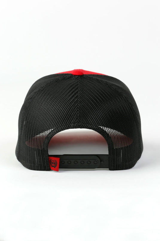 Cinch Mens Trucker Ball Cap - Red