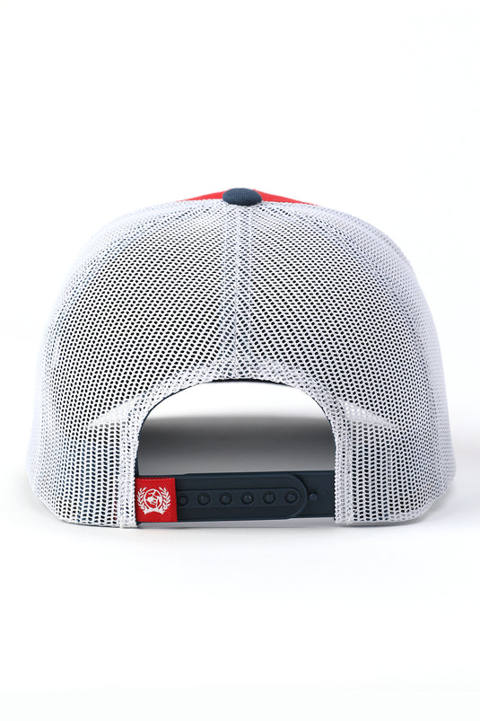 Cinch Men's Trucker Ball Cap - Red/Navy