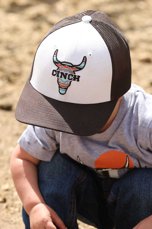 Cinch Boy's Trucker Ball Cap - Brown