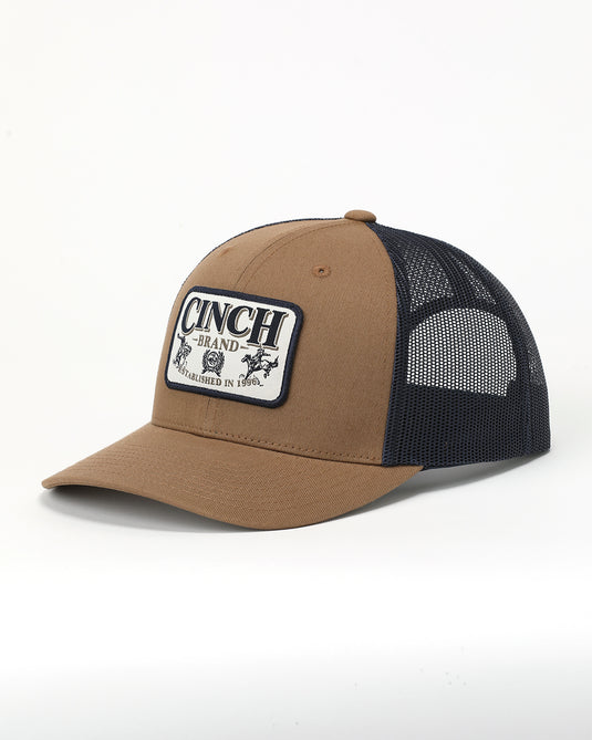 Cinch Trucker Mesh Back Ball Cap - Brown