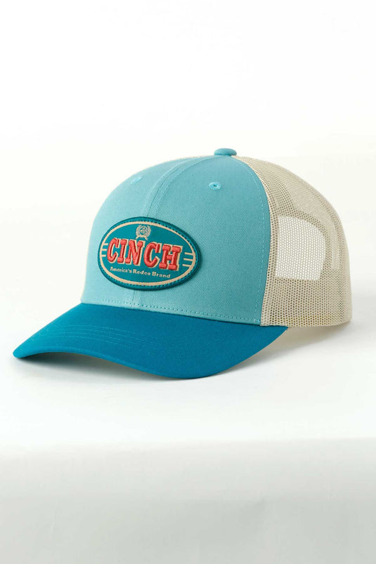 Cinch Womens Trucker Snapback Ball Cap - Blue