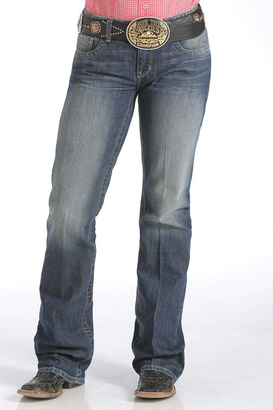 Cinch Ada Relaxed Fit Denim Jean - Medium Stonewash
