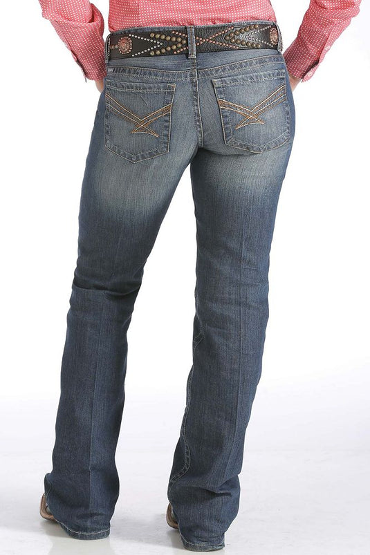 Cinch Ada Relaxed Fit Denim Jean - Medium Stonewash