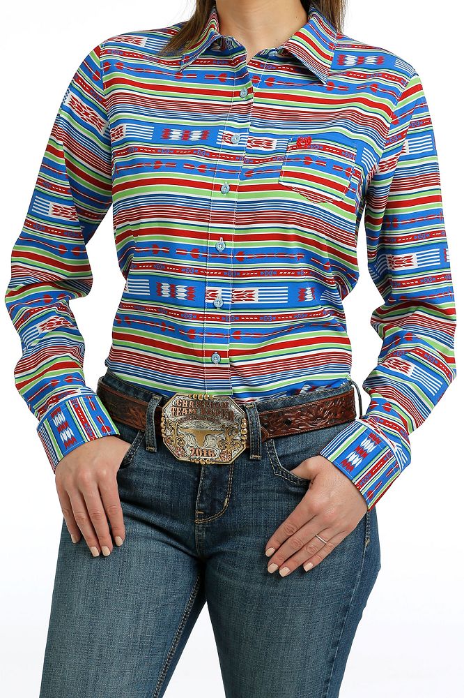 Load image into Gallery viewer, Cinch Womens ARENAFLEX Long Sleeve Print Shirt - Multi
