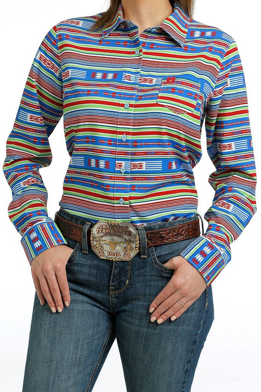 Cinch Womens ARENAFLEX Long Sleeve Print Shirt - Multi