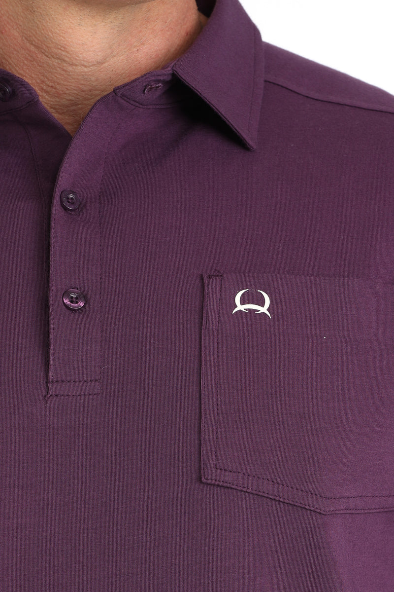 Load image into Gallery viewer, Cinch Mens ARENAFLEX Short Sleeve Solid Polo Shirt - Purple
