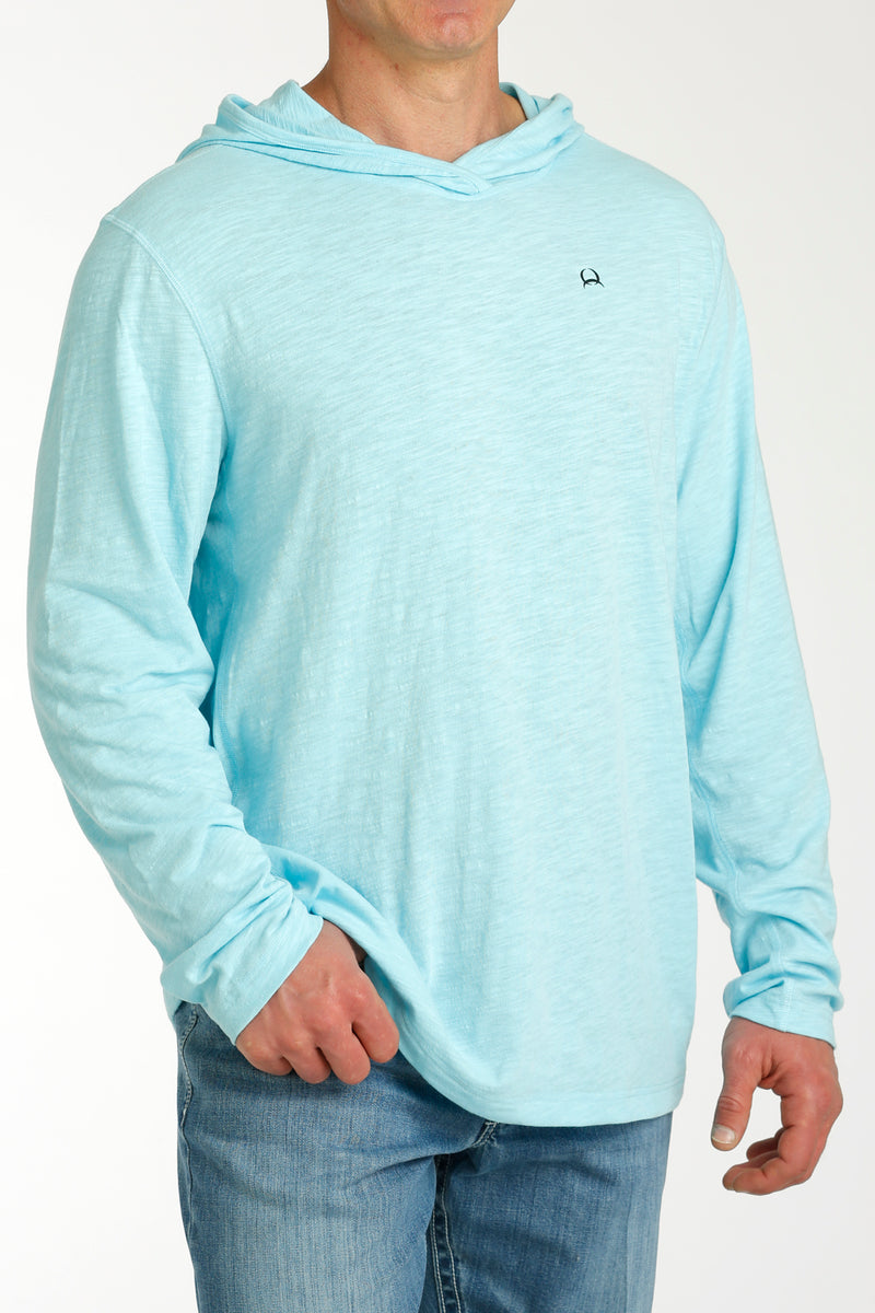 Load image into Gallery viewer, Cinch Mens ARENAFLEX Sun Fishing Hoodie - Light Blue
