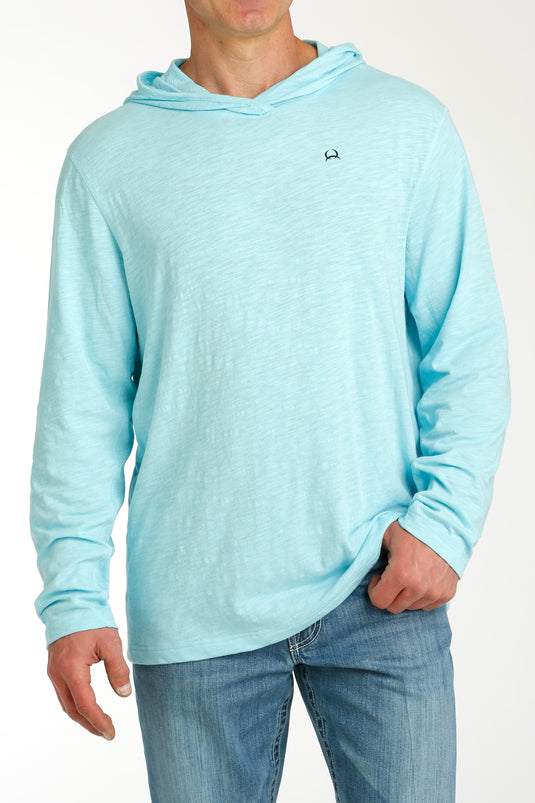 Cinch Mens ARENAFLEX Sun Fishing Hoodie - Light Blue