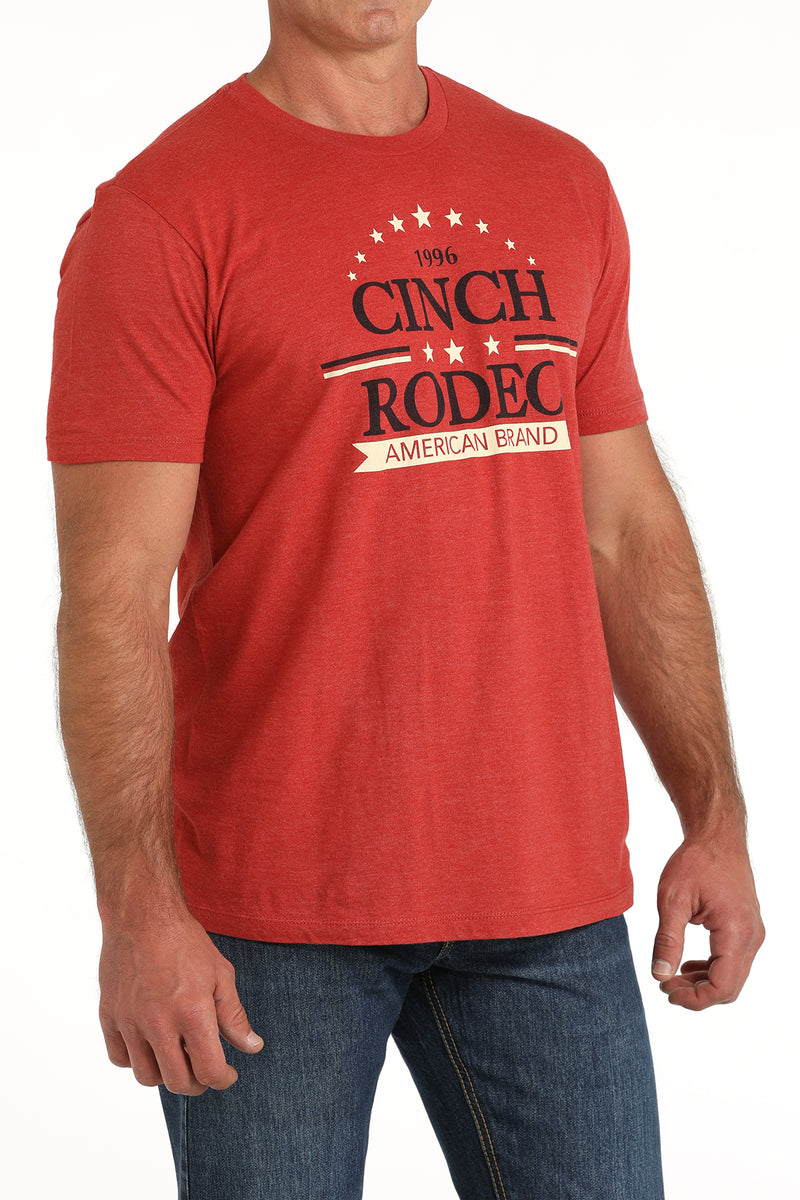 Load image into Gallery viewer, Cinch Men's Short Sleeve Tee Shirt - Red
