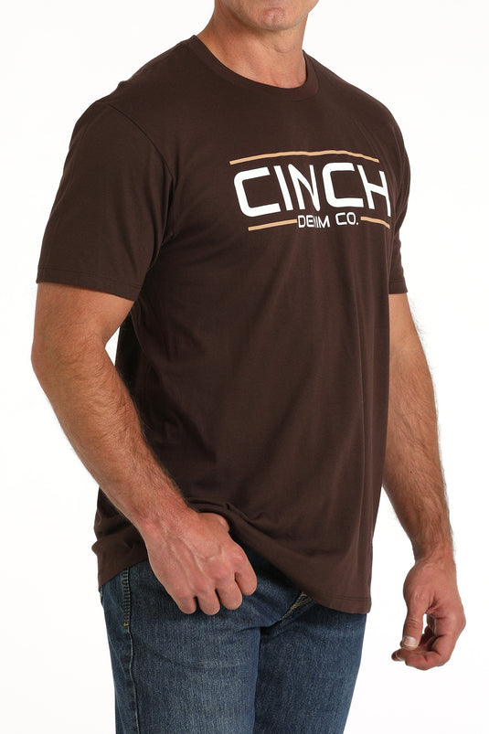 Cinch Men's Short Sleeve Tee Shirt - Brown