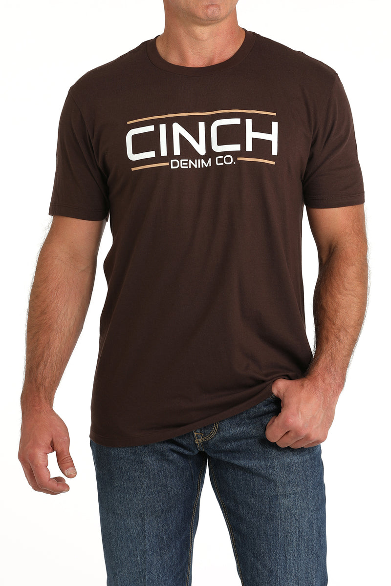 Load image into Gallery viewer, Cinch Men's Short Sleeve Tee Shirt - Brown
