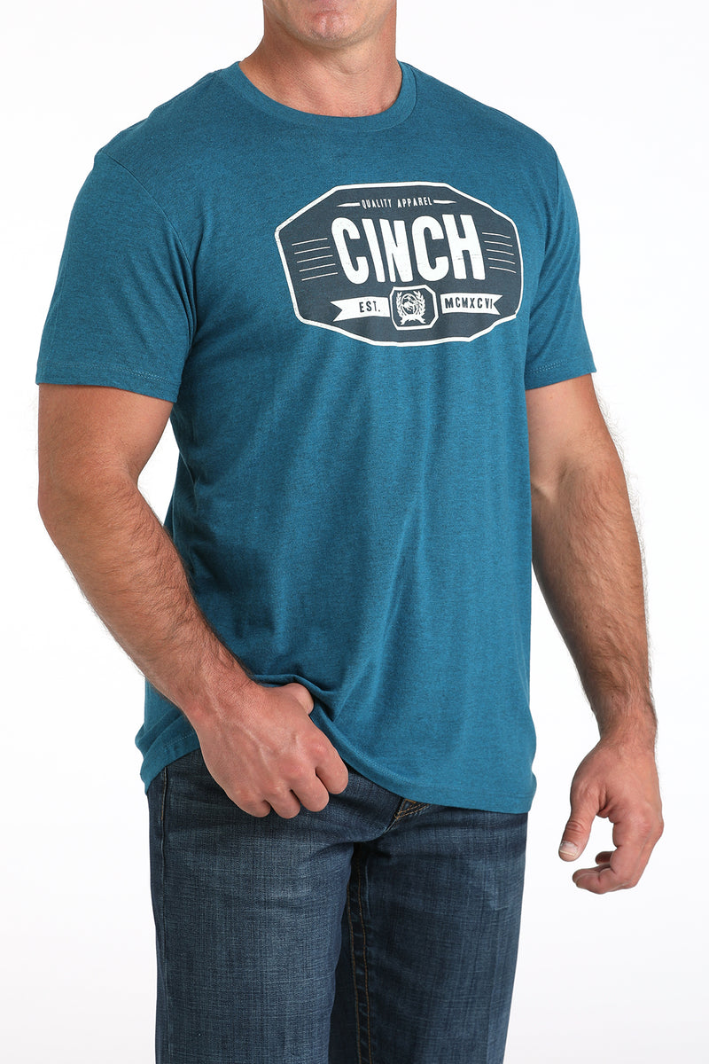 Load image into Gallery viewer, Cinch Mens Short Sleeve Graphic Tee Shirt - Teal
