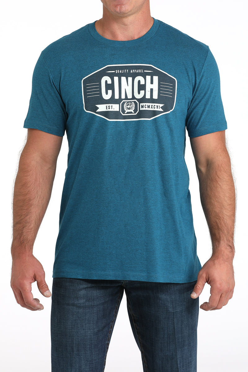 Load image into Gallery viewer, Cinch Mens Short Sleeve Graphic Tee Shirt - Teal
