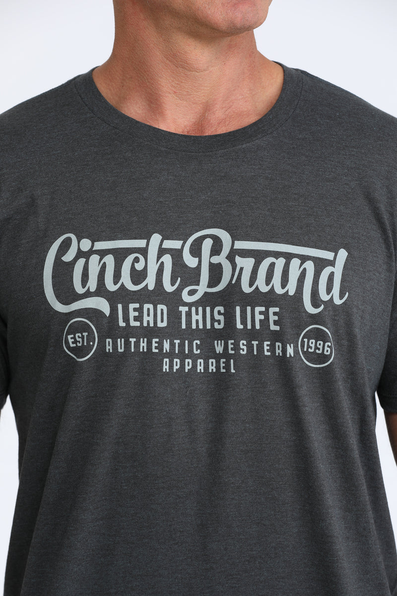 Load image into Gallery viewer, Cinch Men's Short Sleeve Lead This Life Tee Shirt - Navy
