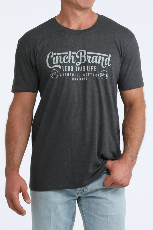Cinch Men's Short Sleeve Lead This Life Tee Shirt - Navy