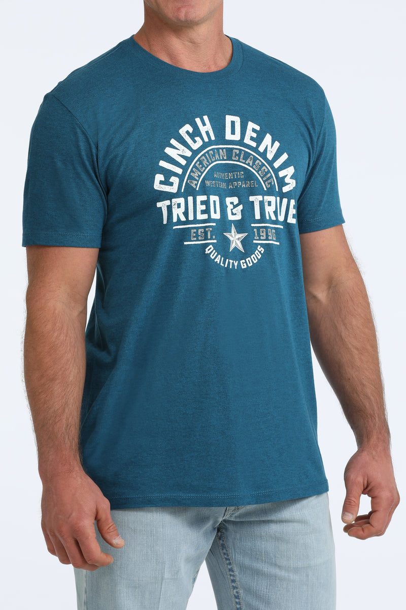 Load image into Gallery viewer, Cinch Men's Short Sleeve Tee Shirt - Teal
