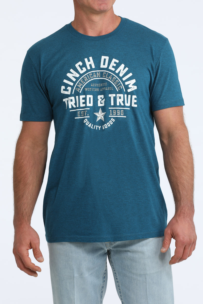 Load image into Gallery viewer, Cinch Men's Short Sleeve Tee Shirt - Teal
