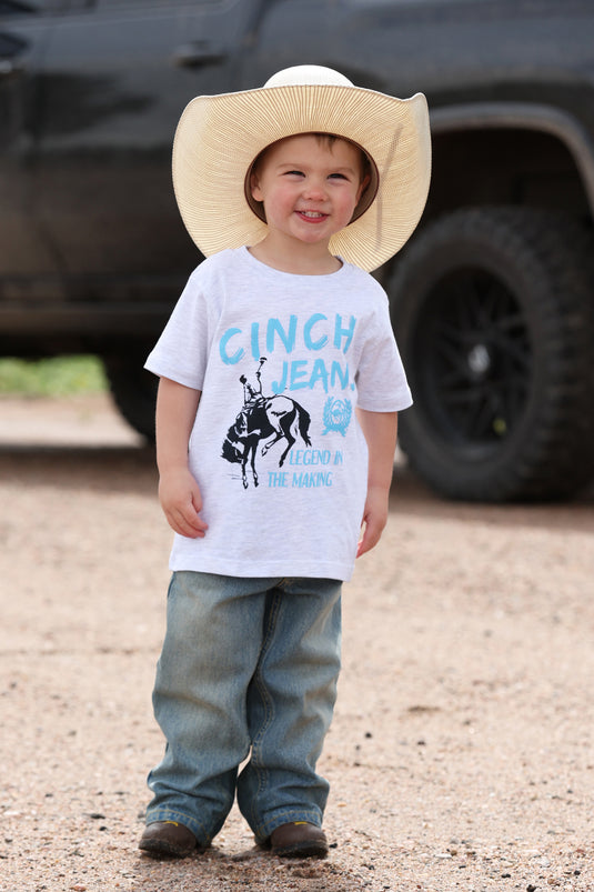 Cinch Toddler Short Sleeve Legend in the Making Tee Shirt - Gray