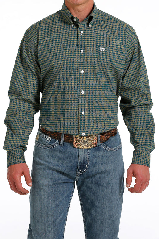 Cinch Mens Long Sleeve Print Shirt - Multi