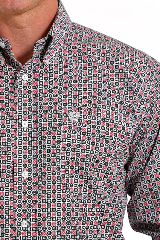 Cinch Mens Long Sleeve Print Shirt - Multi