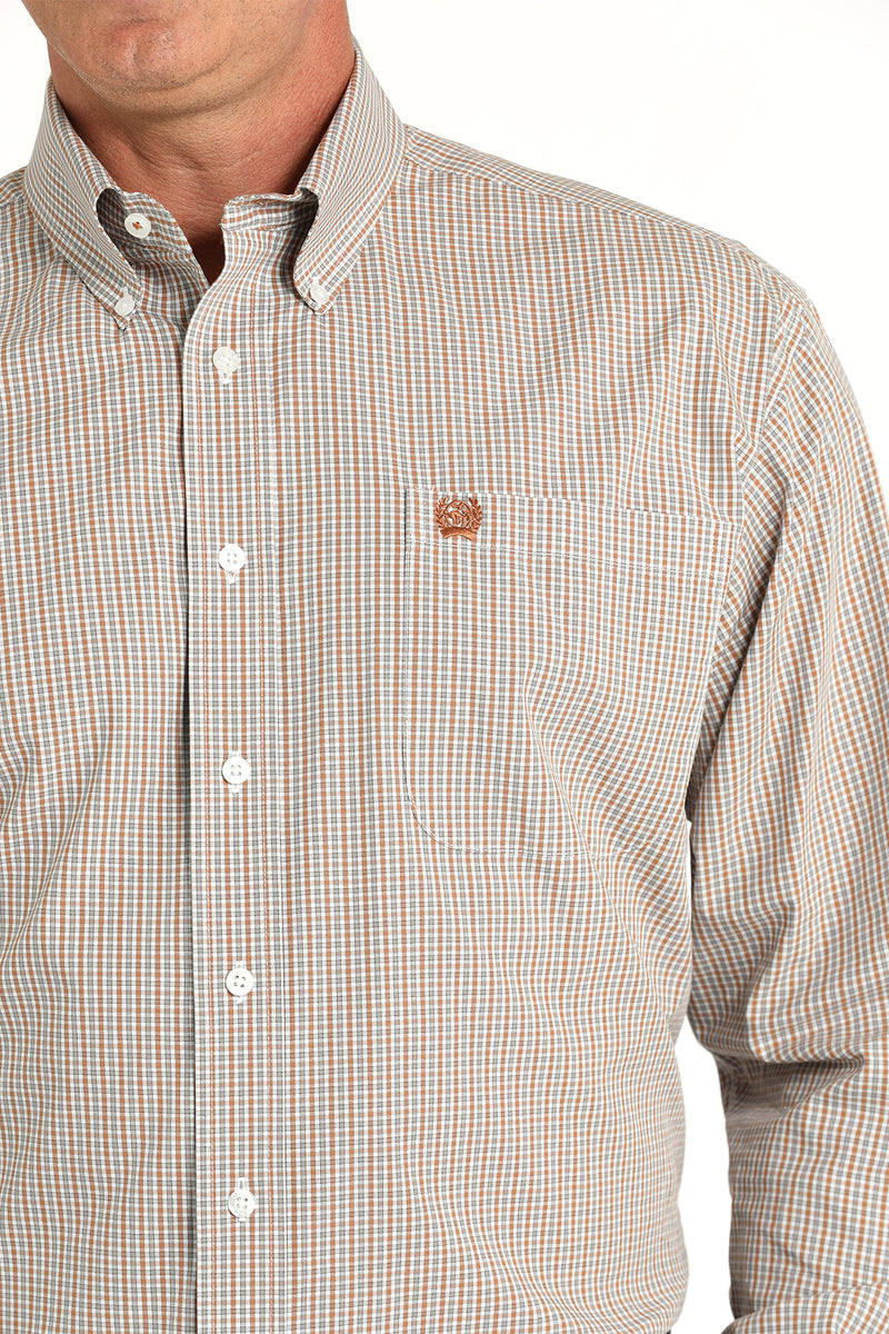 Load image into Gallery viewer, Cinch Men's Long Sleeve Plaid Shirt - White
