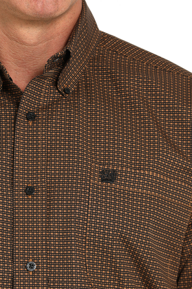 Load image into Gallery viewer, Cinch Mens Long Sleeve Print Shirt - Brown
