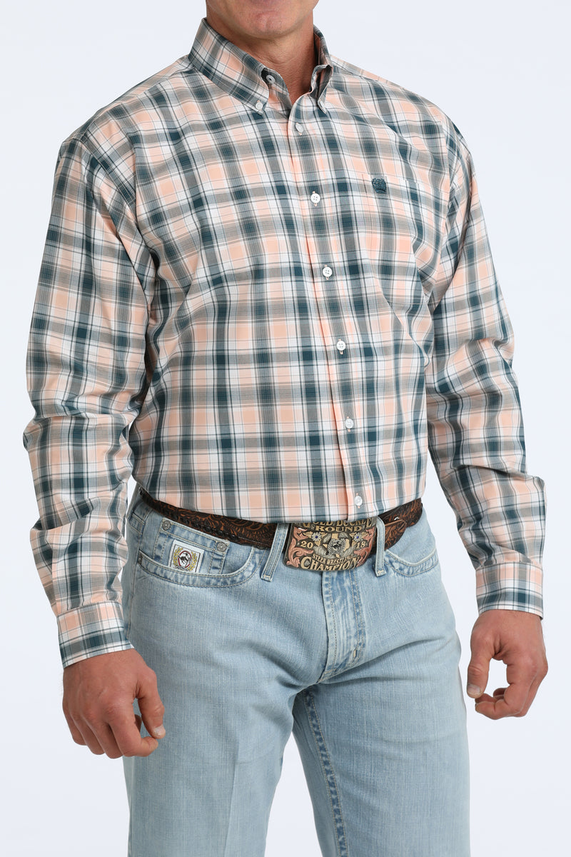 Load image into Gallery viewer, Cinch Mens Long Sleeve Plaid Shirt - Corral
