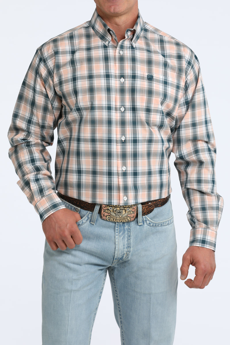 Load image into Gallery viewer, Cinch Mens Long Sleeve Plaid Shirt - Corral
