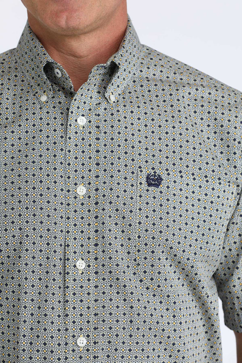 Load image into Gallery viewer, Cinch Mens Short Sleeve Medallion Print Shirt - Multi
