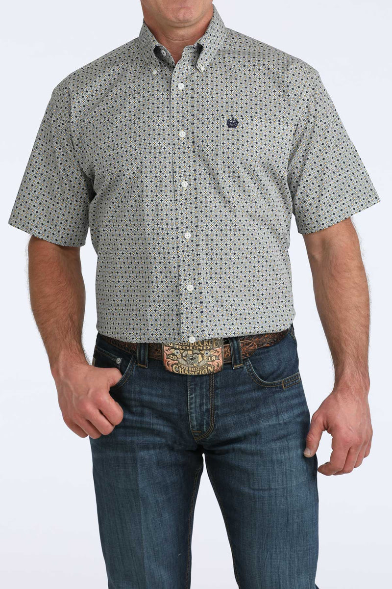 Load image into Gallery viewer, Cinch Mens Short Sleeve Medallion Print Shirt - Multi
